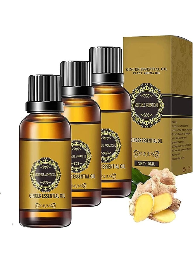 Generic 10/30 ml Belly Drainage Ginger Oil, Slimming Tummy Ginger Oil, Lymphatic Drainage Ginger Oil, Natural Drainage Ginger Oil Essential Relax Massager Liquid, Anti Aging Ginger Essential Oil  - Image 1