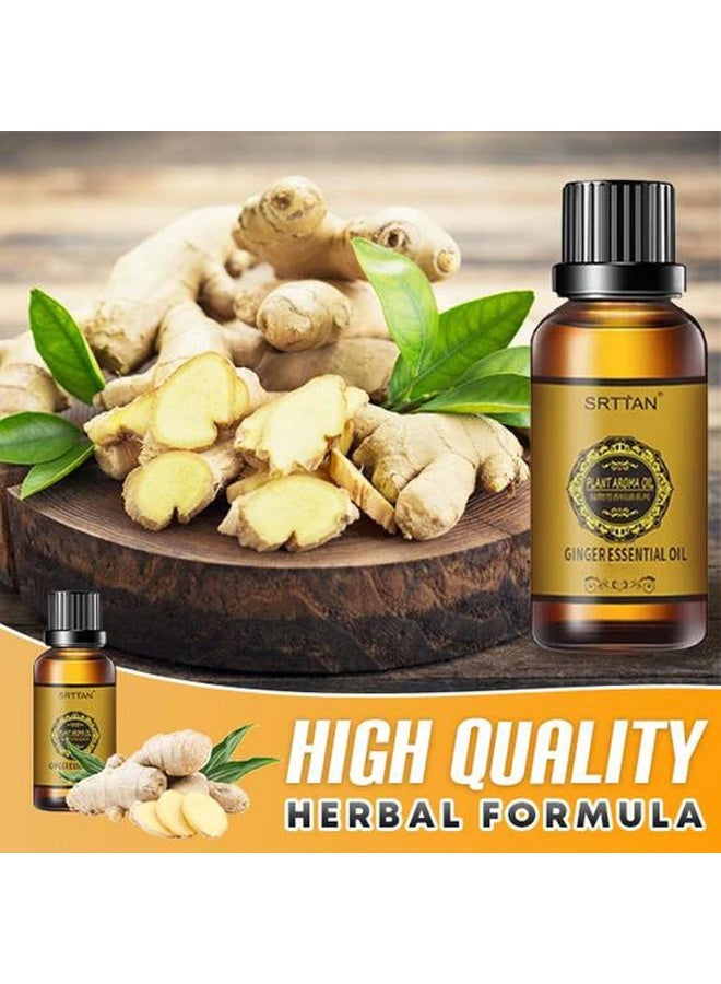 Generic 10/30 ml Belly Drainage Ginger Oil, Slimming Tummy Ginger Oil, Lymphatic Drainage Ginger Oil, Natural Drainage Ginger Oil Essential Relax Massager Liquid, Anti Aging Ginger Essential Oil  - Image 3