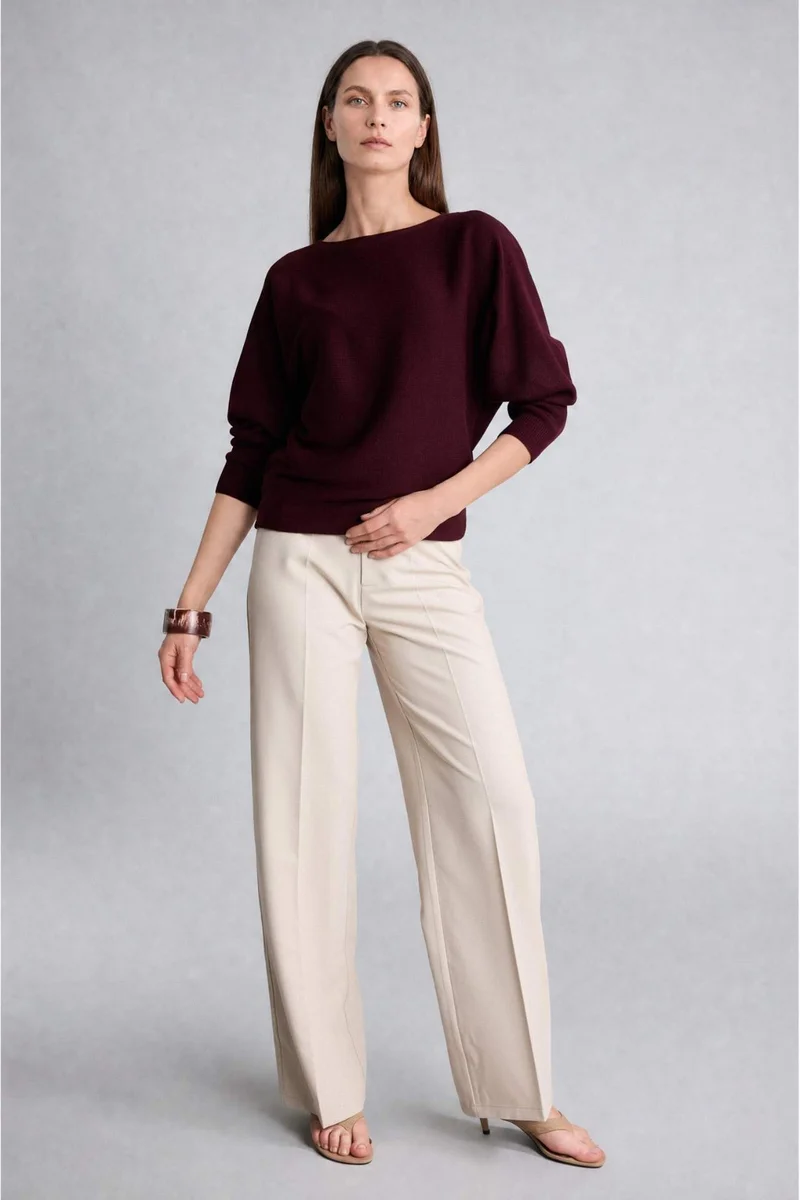 ديفاكتو Boat Collar Knitwear Pullover