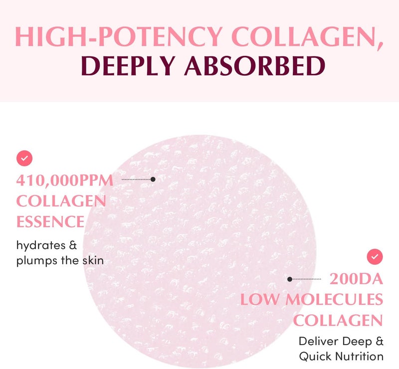 eqqualberry Collagen Tonic Patches for Tightening Pores - Korean Pore Tightening Patches with Deep Absorbing Collagen, Moisturizing & Firming Formula, 140ml (60 Pads) - Image 5