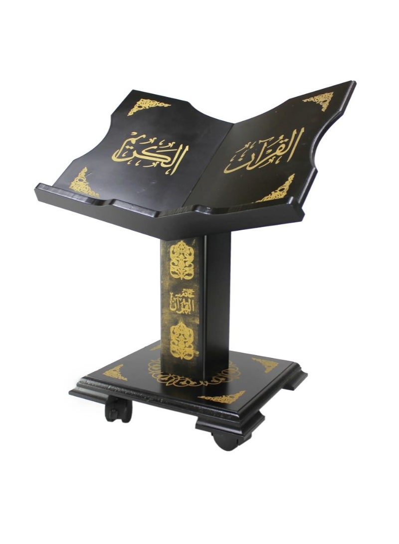 REBENUO Holy Quran Stand holder Suitable for quran recitation while sitting on Floor.(Black) - Image 2