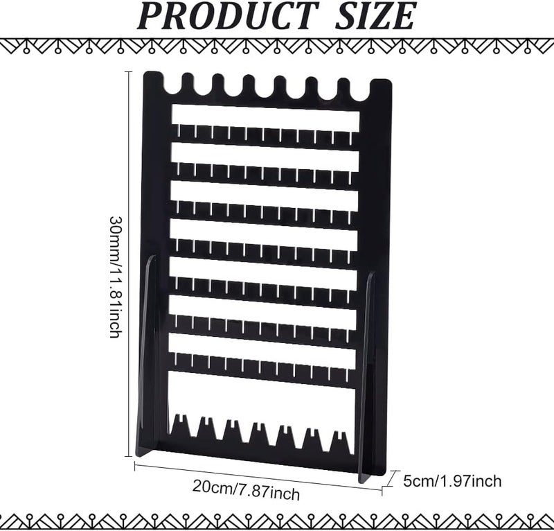 TPGP FINGERINSPIRE Black Acrylic Jewelry Display Stand - 20x5x30cm Necklace Holder Organizer - Image 2