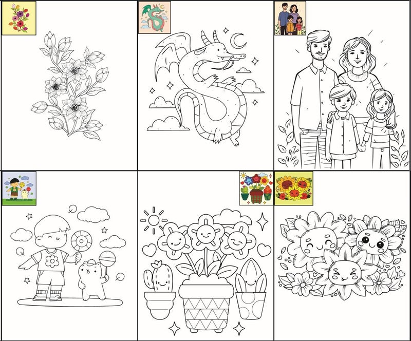 The Seven Colours طقم رسم على القماش بألوان سبعة يتضمن 10 لوحات قماشية محددة مسبقًا، 10 فرشاة و 2 علبة ألوان، رائع للأطفال، البالغين والأزواج في أعياد الميلاد والمناسبات الخاصة - Image 2