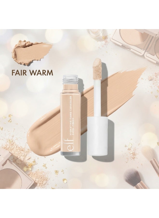 elf e.l.f. Hydrating Camo Concealer, Lightweight, Full Coverage, Long Lasting, Conceals, Corrects, Satin Finish (FAIR WARM) - Image 1