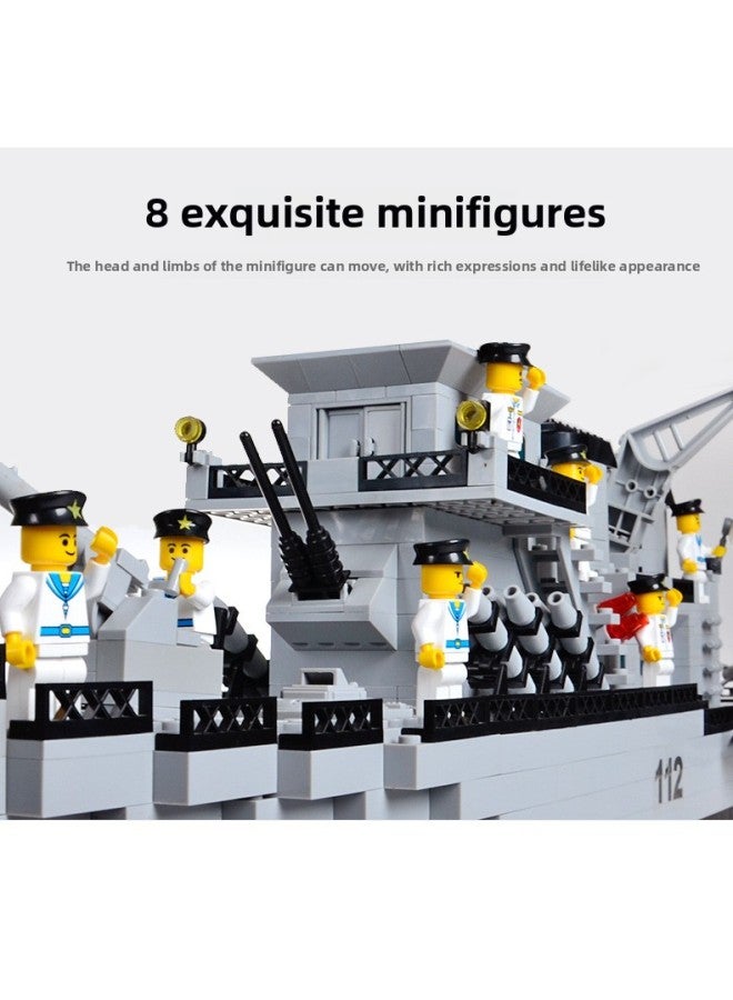 Enlightenment Children's Educational Toys Assembled Building Blocks Small Particles Compatible With Lego Building Blocks Aircraft Carrier Small People Wholesale-Color:[8738] Explosion-proof Special Police Car 371 Film (Color Box)-Specifications:Other  - Image 5