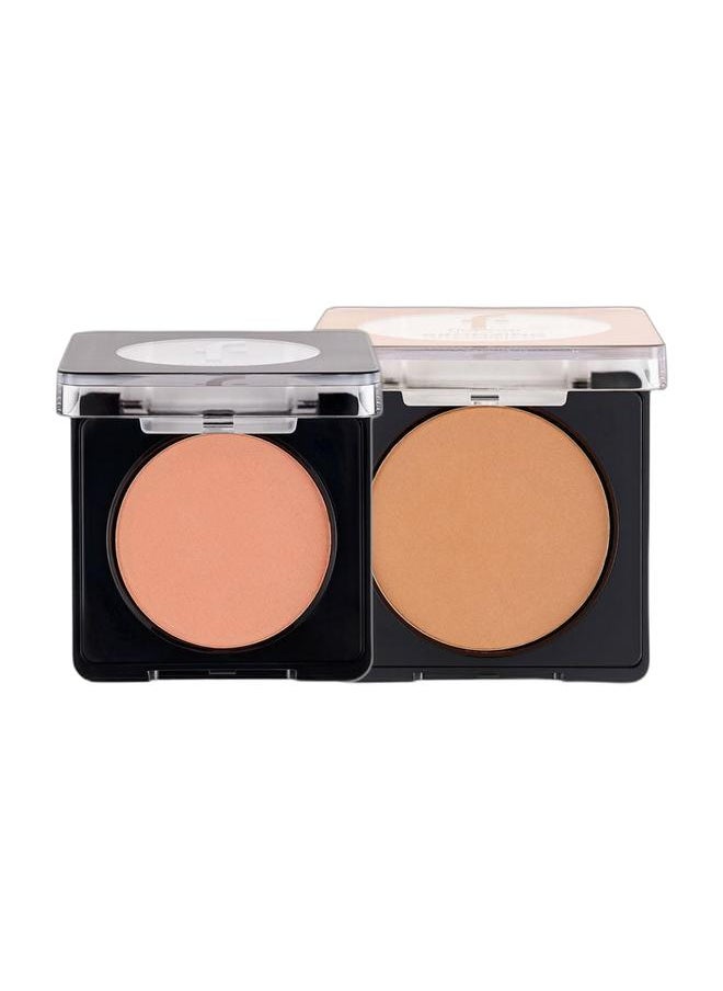 flormar Baked Blush-On 106 Rosewood + Bronzing Face Powder 11 Grams 009 Sun Goddess  - Image 1