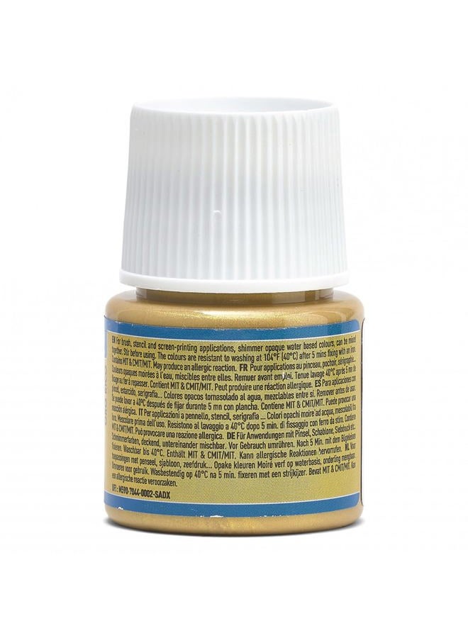 Pebeo Setacolor Opaque Fabric Paint 45-Milliliter Bottle, Shimmer Rich Gold - Image 4