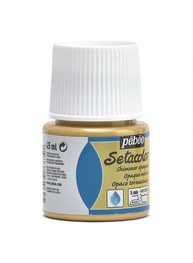 Pebeo Setacolor Opaque Fabric Paint 45-Milliliter Bottle, Shimmer Rich Gold - Image 5