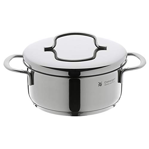 WMF mini small cooking pot approx. 14 cm, metal lid, induction frying pan 0.9 l, Cromargan polished stainless steel, stackable, for small portions, single households - Image 2