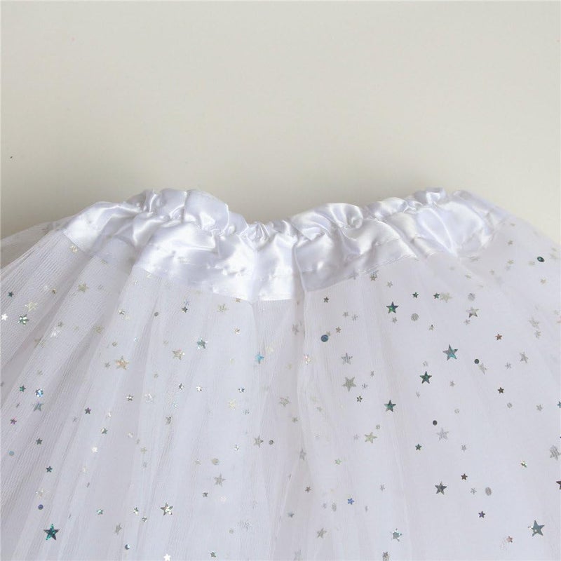 Rysly Store Girls Sparkle Tutus Princess Ballet Dance Layered Tulle Tutu Skirts,2-8T - Image 3