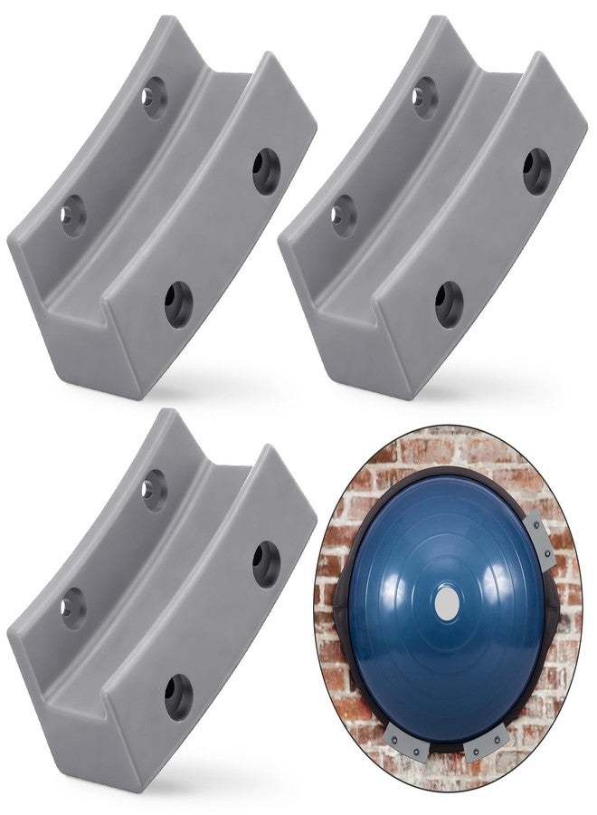 Beeveer Exercise Ball Wall Mount Storage Bracket Yoga Ball Holder Balance Trainer Storage Holder for Home Gym Studios(Gray,Pps,Plastic Style) - Image 1