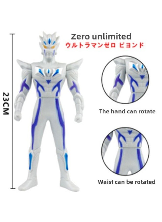 null - 23cm Children's Soft Rubber Toy Multi-style Ultraman Degas Boy's Birthday Gift Sailor Toy Soft Rubber Doll-Color:60. Unlimited Cero - Image 1