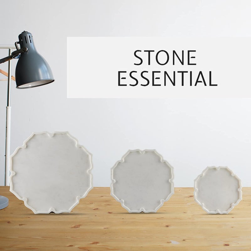 Stone Essential طبق لوتس من الرخام الأبيض الأساسي - Image 3