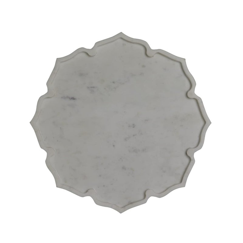 Stone Essential طبق لوتس من الرخام الأبيض الأساسي - Image 1