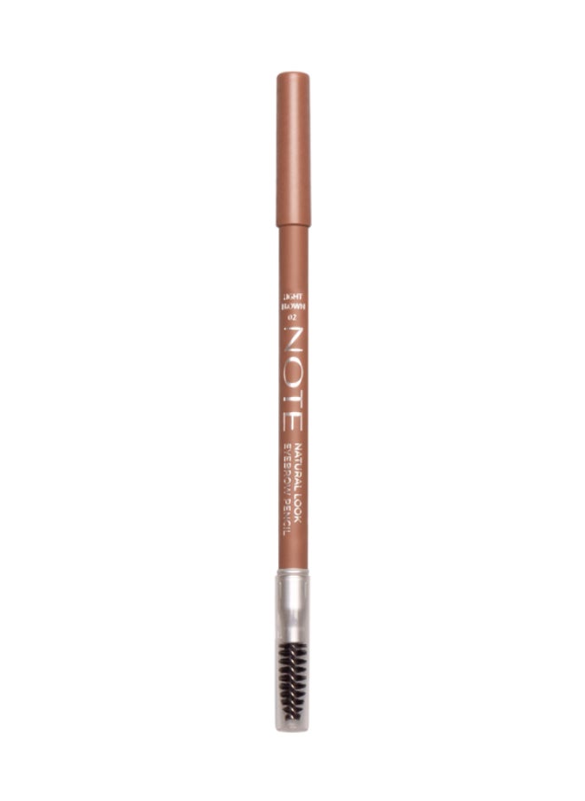 NOTE COSMETIQUE Note Natural Look Eyebrow Pencil-02 Light Brown  - Image 1