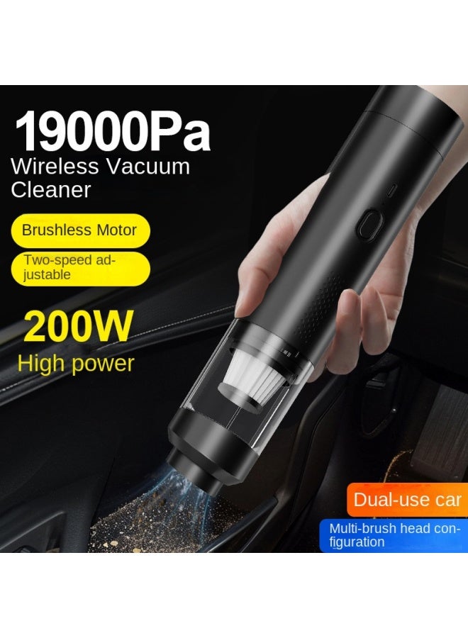 نيوترل مكنسة كهربائية للسيارة لتنظيف شعر الحيوانات الأليفة مكنسة كهربائية محمولة للسيارة بدون فرشاة مكنسة كهربائية لاسلكية للسيارة لجمع الغبار شفط ونفخ مزدوجة الغرض - Image 2