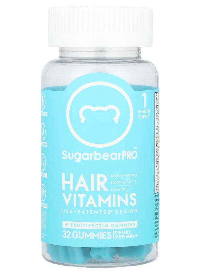 SugarbearPRO - Hair Vitamins Gummies 32 Gummies - Image 1