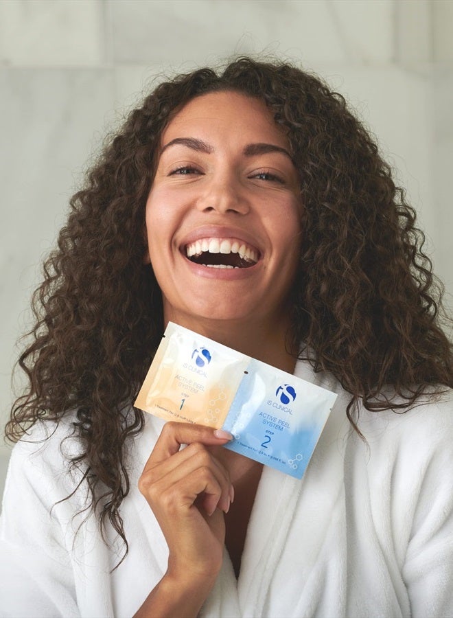 iS CLINICAL نظام التقشير النشط، نظام تقشير لطيف من خطوتين للاستخدام المنزلي للوجه - Image 3