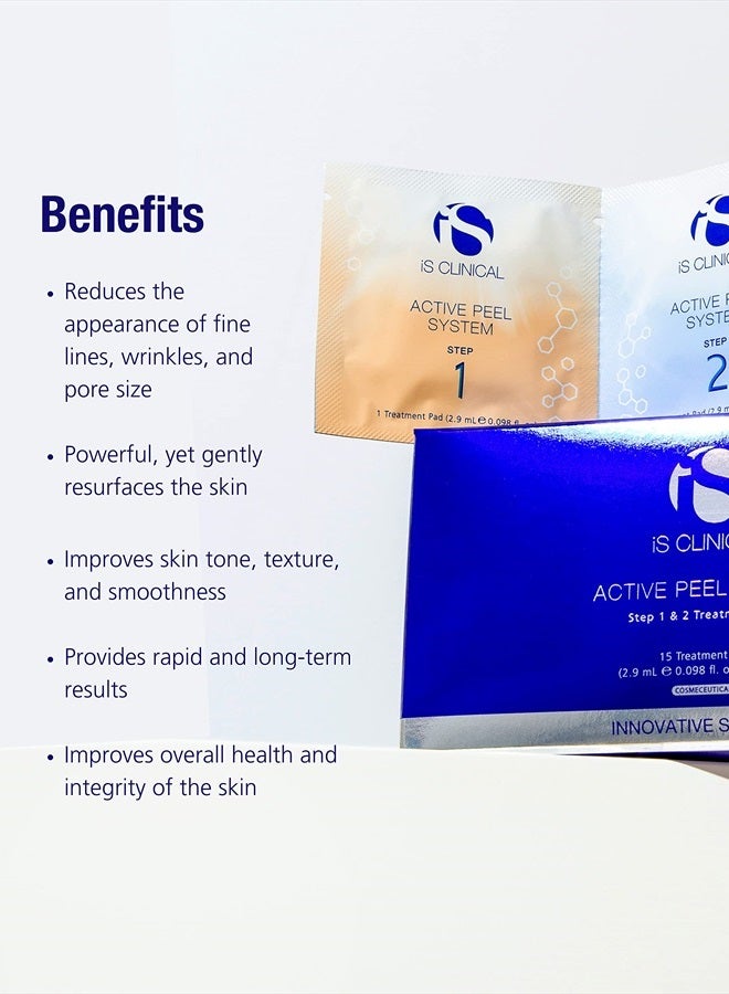 iS CLINICAL نظام التقشير النشط، نظام تقشير لطيف من خطوتين للاستخدام المنزلي للوجه - Image 4
