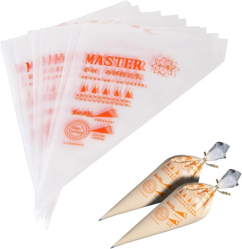 500 Pcs Large Disposable Pastry Piping Bags, Heavy Duty Thickened Icing Bags for Cake Decorating, Cream, Cupcake & Cookie Baking Tools, Non-Slip Professional Pastry Bags for Home & Bakery Use - Image 1
