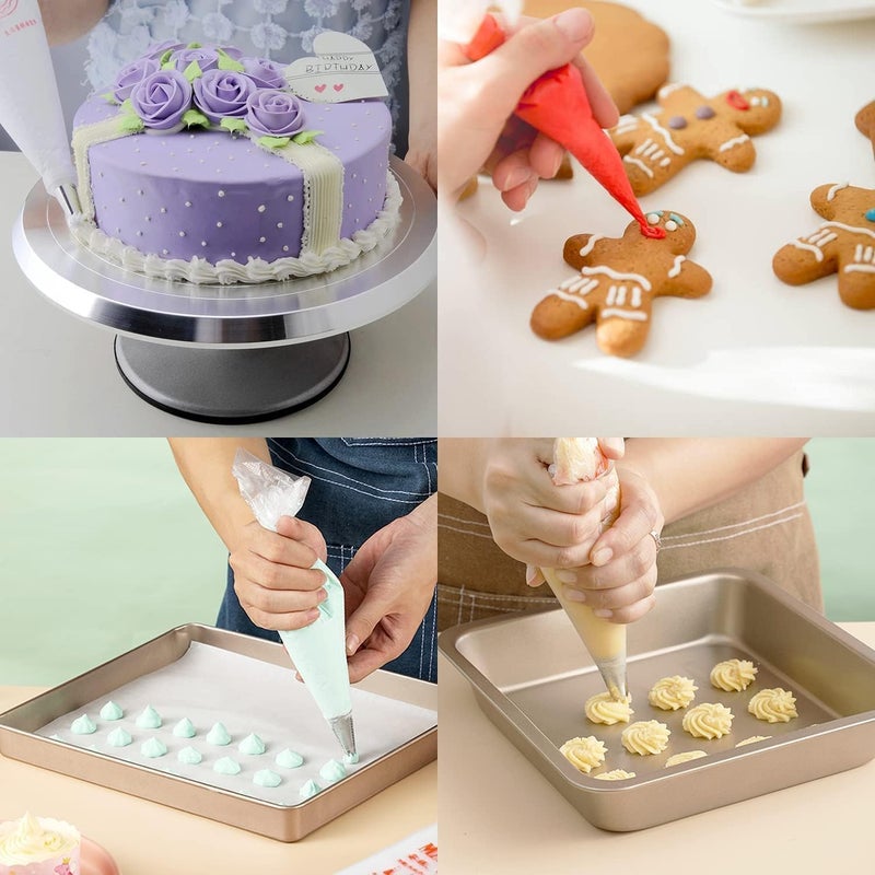 500 Pcs Large Disposable Pastry Piping Bags, Heavy Duty Thickened Icing Bags for Cake Decorating, Cream, Cupcake & Cookie Baking Tools, Non-Slip Professional Pastry Bags for Home & Bakery Use - Image 3