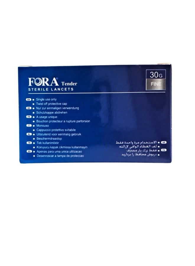 Fora Sterile Lancets Fine 100pcs 30G - Image 3