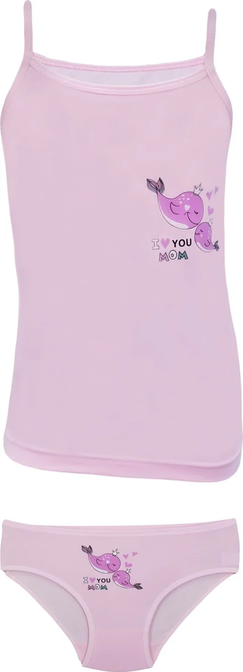 Onurel 5-Piece Girls Mixed Color Printed Bottom Top Set