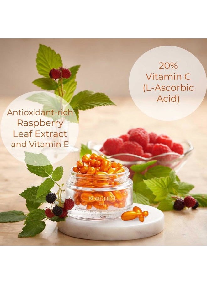 Borghese Power-C Serum, 50 Capsules - L Ascorbic Acid Vitamin C Serum 20% with Vitamin E for Fine Lines, Wrinkles, & Firmness, for All Skin Types  - Image 4