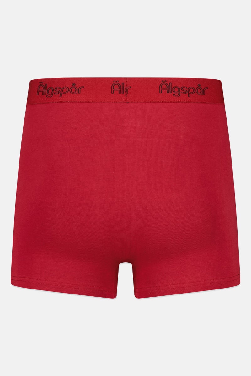 Algspar Men 3 Pairs Brand Logo Trunks, Multicolor - Image 3