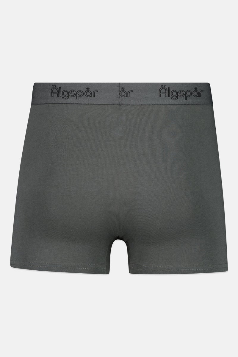 Algspar Men 3 Pairs Brand Logo Trunks, Multicolor - Image 2