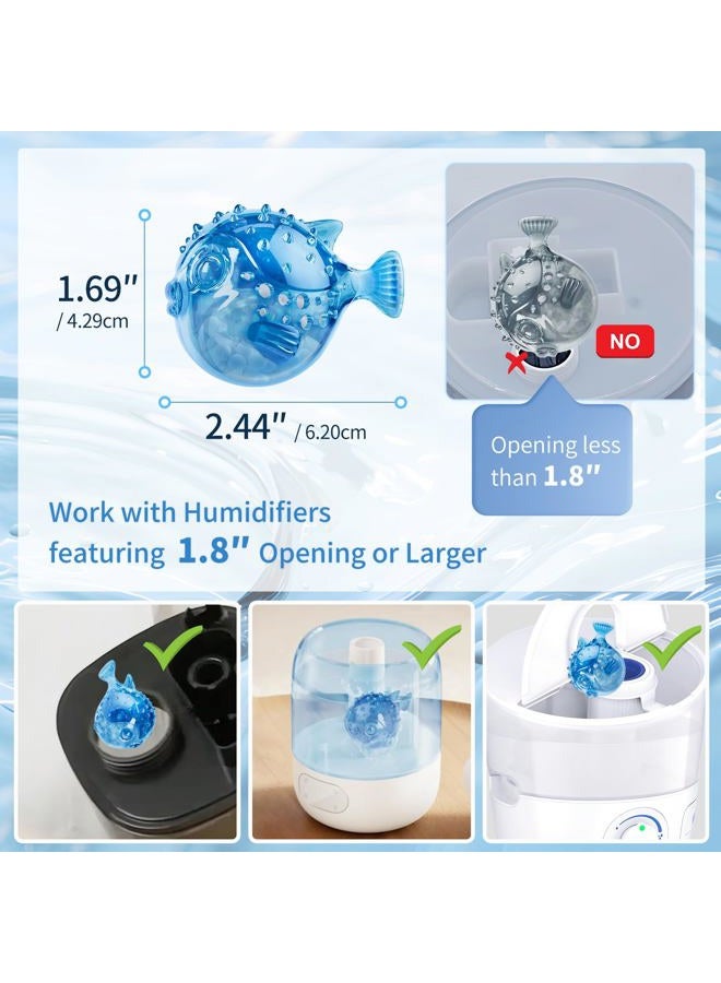 DAJDAH 12-Pack Universal Humidifier Tank Cleaner Fish for Most Humidifiers and Fish Tanks, Humidifier Cleaning Fish Demineralization Cartridge for Purifies Water, - Image 2