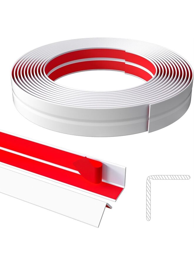 ٦ قطع واقٍ لأركان الجدران، شرائح جدارية لاصقة قابلة للإزالة، واقٍ ذاتي اللصق لأركان وحواف الجدران، زخرفة للأركان الداخلية والخارجية للجدران، الأسقف، وأرصفة الطاولات - Image 1