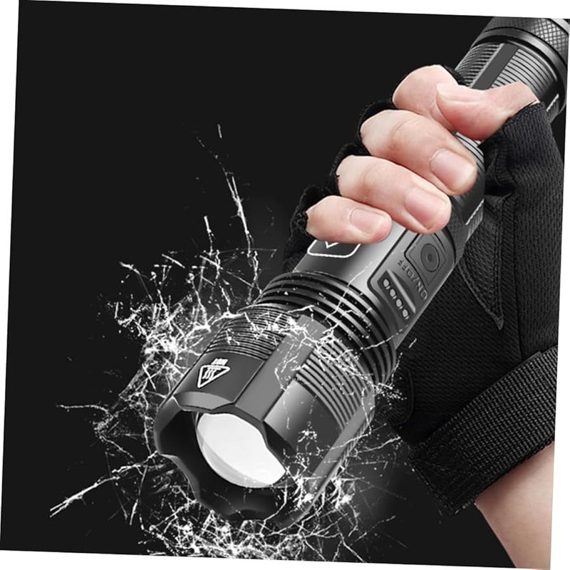 Rechargeable Super Bright LED Zoom Flashlight Aluminum Alloy USB Emergency Outdoor - Image 5