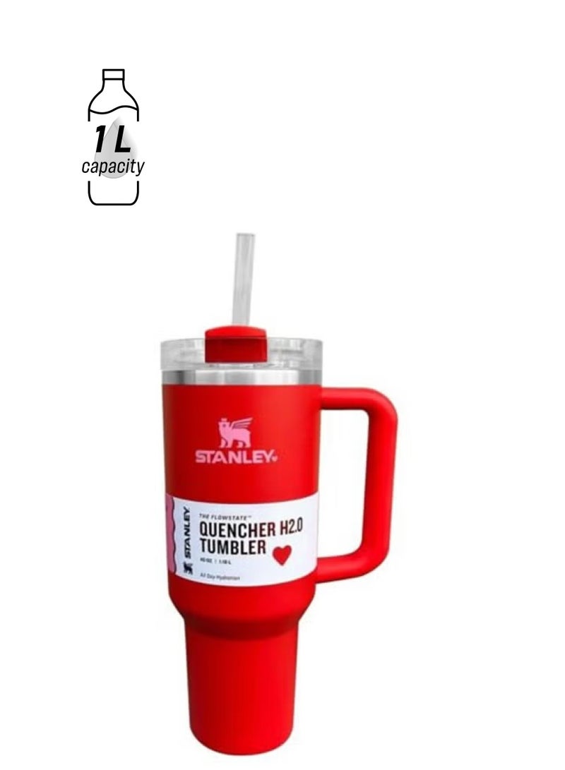 Stanley Stanley Quencher H2.0 FlowState Stainless Steel Vacuum Insulated Tumbler with Lid and Straw for Water, Iced Tea or Coffee, Smoothie and More, 40 oz - Image 1