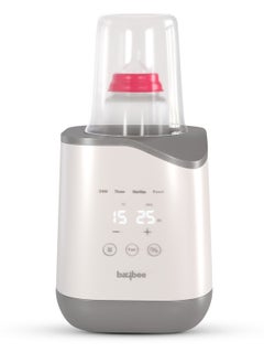 BAYBEE 10 In 1 Baby Bottle Warmer And Sterilizer Electric Baby Food  Water And Milk Heater Defrost With Lcd Temperature Display Smart  Bpa Free Nipple Feeding Bottle Sterilizer Grey  - Image 1
