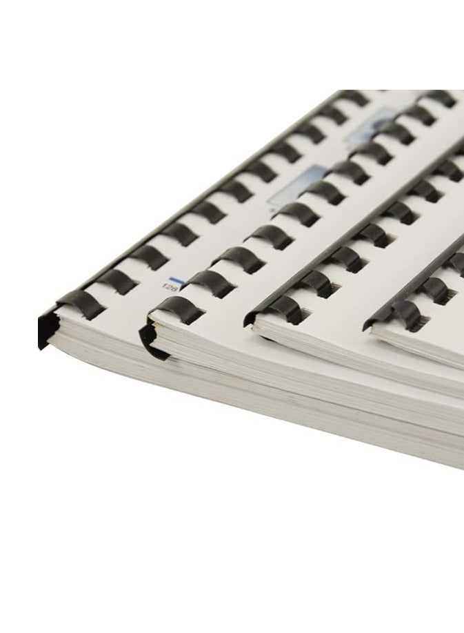 MASTER PLUS Comb Binding Spiral 20mm Plastic 200 Sheet 100pcs - Image 3