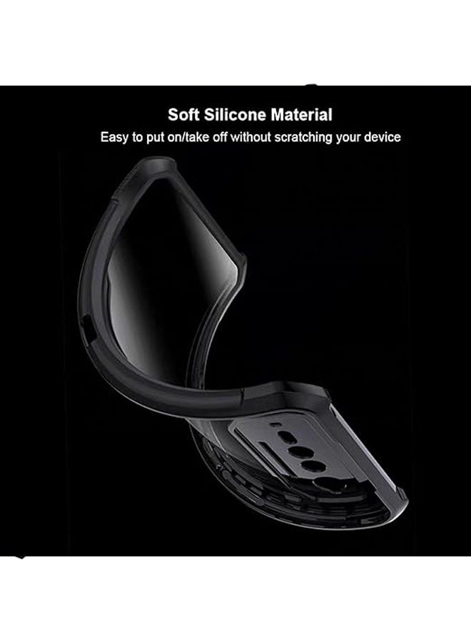 عام الحافظة متوافقة مع هاتف ASUS ROG 6، وهي حافظة رقيقة ومرنة من مادة TPU و PC شفافة، مقاومة للصدمات والخدوش بطريقة فريدة. - Image 4