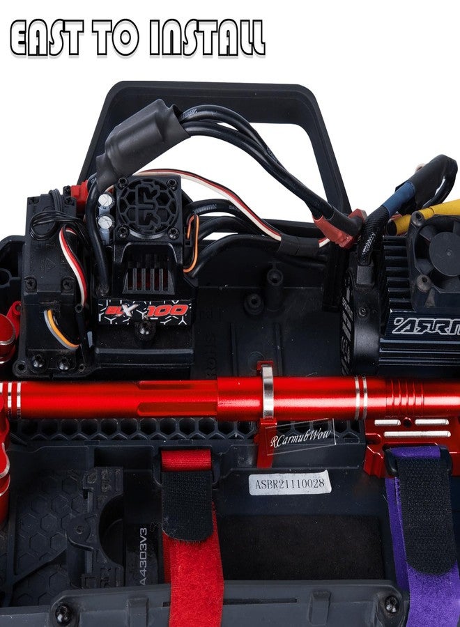 RcarmubWow RC Center Slider Driveshaft Upgrades Part for 1/10 Kraton 4x4 4S V2 BLX,Outcast 4x4 4S V2 BLX,Aluminum Center Slider CVD Hops Up,3Pcs,Red - Image 3