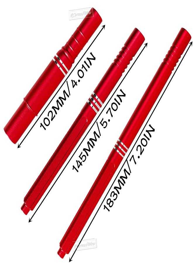 RcarmubWow RC Center Slider Driveshaft Upgrades Part for 1/10 Kraton 4x4 4S V2 BLX,Outcast 4x4 4S V2 BLX,Aluminum Center Slider CVD Hops Up,3Pcs,Red - Image 4