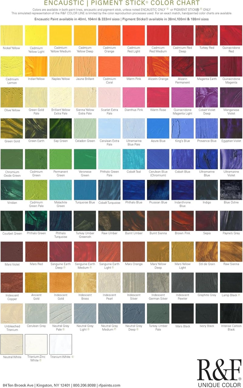 R&F Handmade Paints Encaustic Paint Cake - 104ml, Mars Black - Image 4