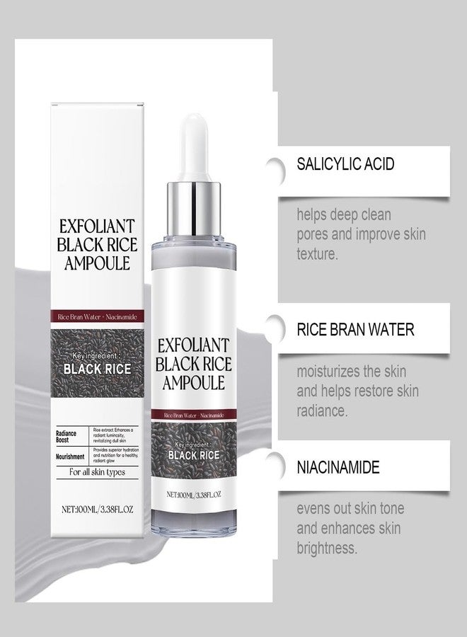 ZTSGU 2 Pcs Black and White Rice Exfoliant, Premium Rice Ampoule Exfoliating Solution Face and Body Peeling Moisturizing for All Skin.(Black and White Rice) - Image 4