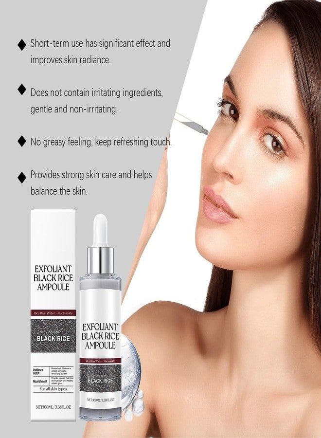 ZTSGU 2 Pcs Black and White Rice Exfoliant, Premium Rice Ampoule Exfoliating Solution Face and Body Peeling Moisturizing for All Skin.(Black and White Rice) - Image 5