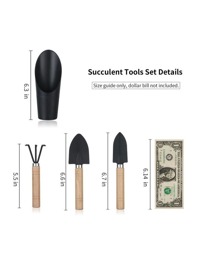 Songtaste 5Pcs Succulent Tools,Mini Garden Tools,Plant Potting Mat as Plant Accessories,Succulent Gardending Hand Tools Kit for Seedling Soil,Caring Succulent,Bonsi,etc,Gifts for Woman's Gardening Work - Image 2