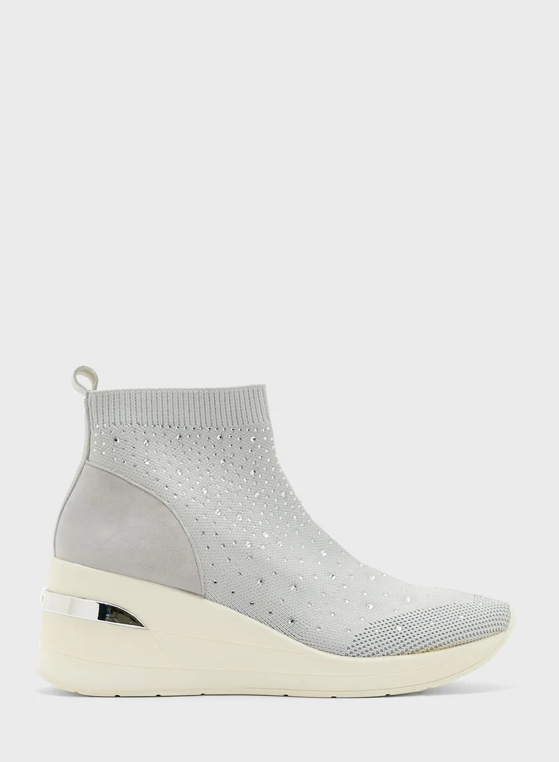 Dune LONDON Engel Mid Wedge Slip Ons