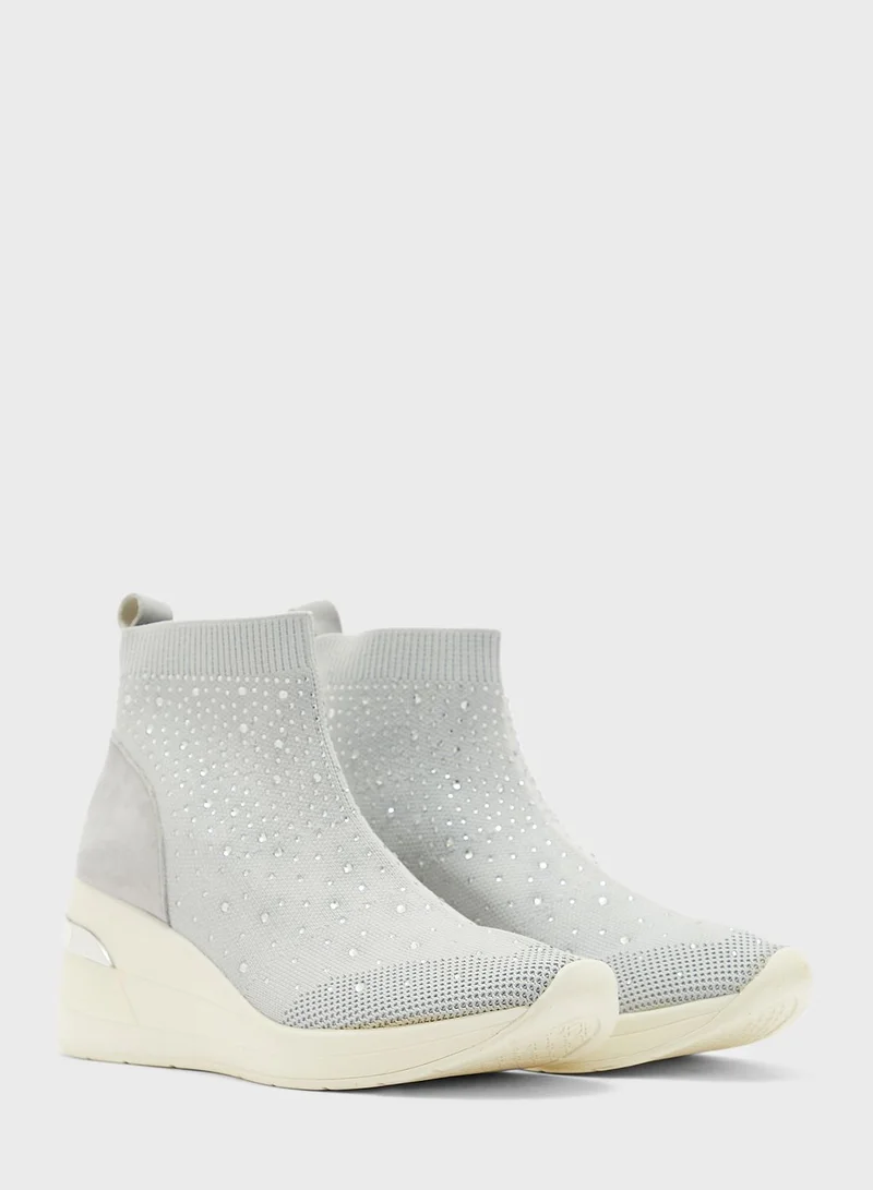 Dune LONDON Engel Mid Wedge Slip Ons