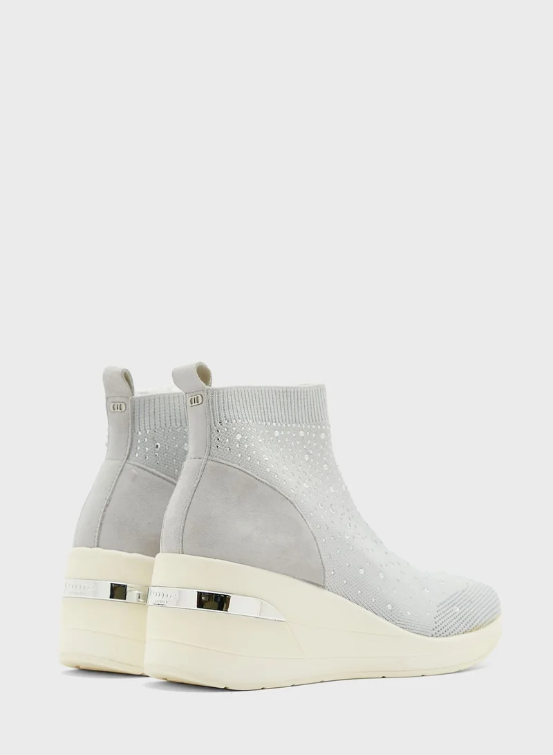 Dune LONDON Engel Mid Wedge Slip Ons