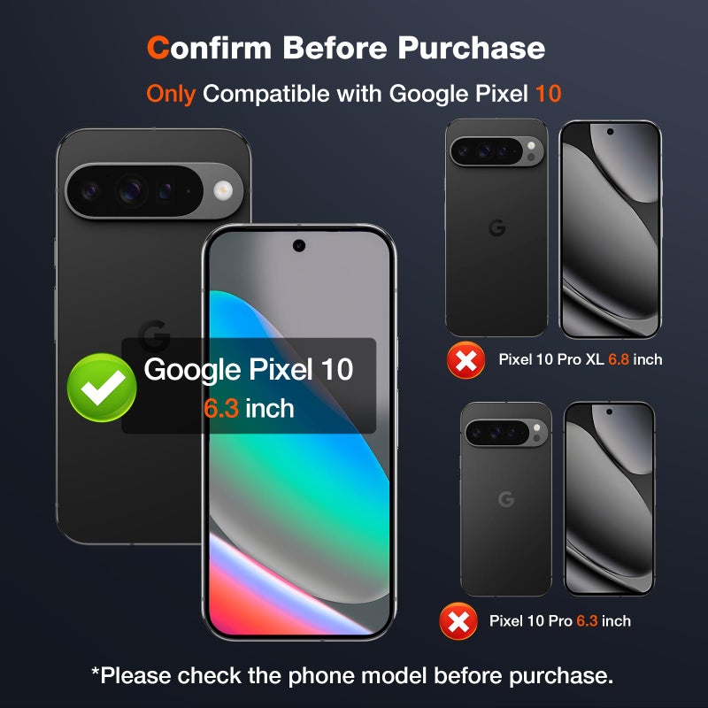 ال كي واقي شاشة LK 2+2 لهاتف Google Pixel 10 من الزجاج المقسى + عدسة الكاميرا - Image 3