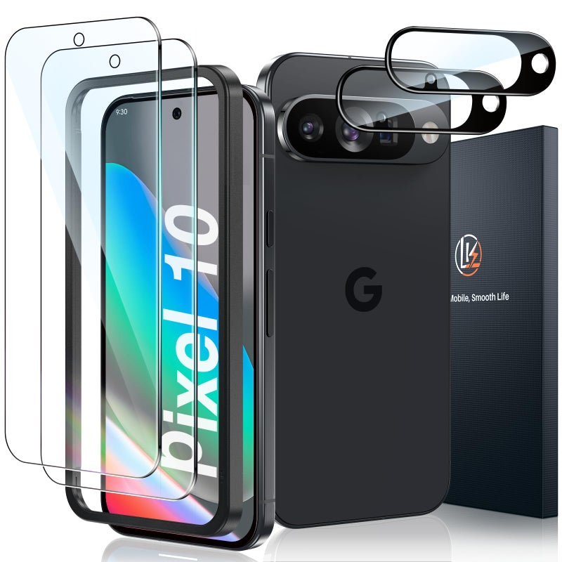 ال كي واقي شاشة LK 2+2 لهاتف Google Pixel 10 من الزجاج المقسى + عدسة الكاميرا - Image 1