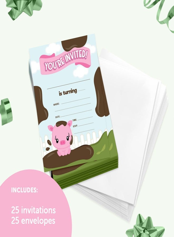 ديزرت كاكتوس بطاقات دعوة عيد ميلاد سعيد بتصميم خنازير الصبار الصحراوية، النمط 2 (25 بطاقة) مع أظرف، مناسبة لحفلات الأطفال من الجنسين (25 بطاقة). - Image 2