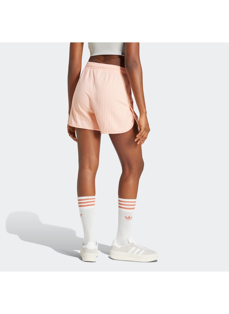 adidas Originals Essential Wide Ribbed Sprinter Shorts  - Image 2
